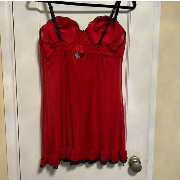 Marylin Monroe red sheer Lingere dress - Picture 2 of 4